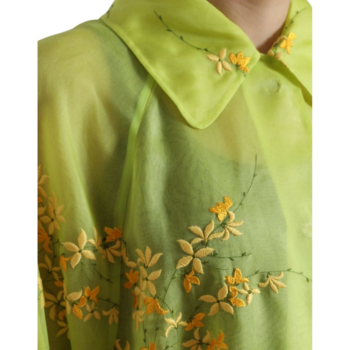 Dolce & Gabbana Elegant Floral Embroidered Silk Jacket Dolce & Gabbana