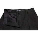 Dolce & Gabbana Black Polyester High Waist Tapered Pants