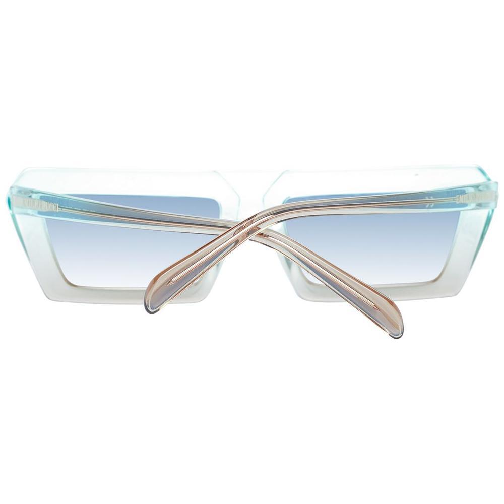 Emilio Pucci Turquoise Plastic Sunglasses