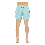 Bikkembergs Light Blue Polyester Men Swim Short