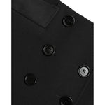 Dolce & Gabbana Black Wool Button High Waist Aline Mini Skirt