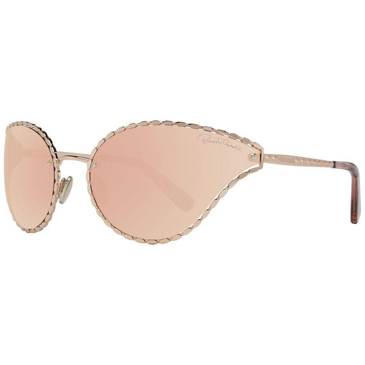 Roberto Cavalli Rose Gold Oval Mirrored Sunglasses Roberto Cavalli