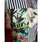 Dolce & Gabbana Multicolor Floral Patchwork Shift Mini Dress