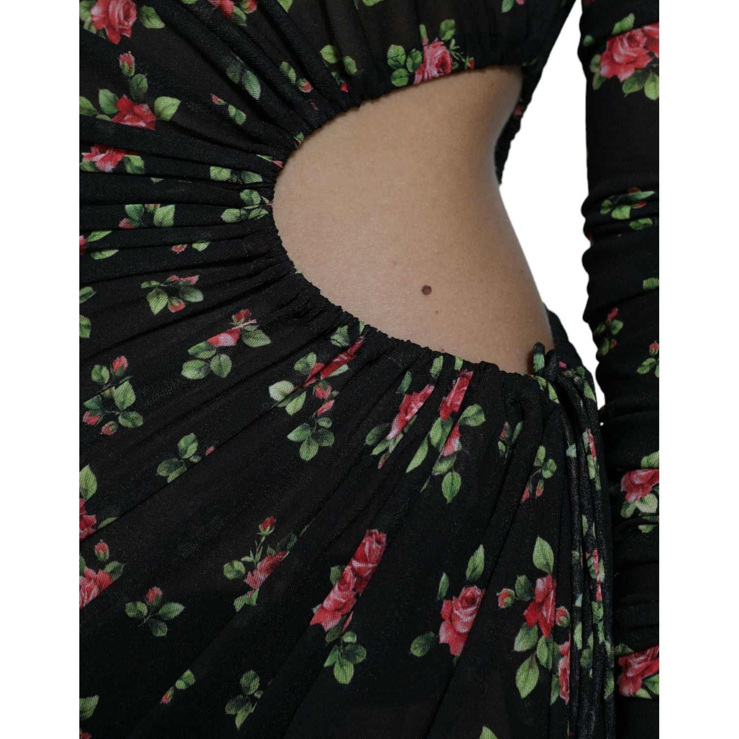 优雅花朵紧身连衣裙