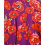 Dolce & Gabbana Multicolor Floral Poppy Print Sheath Dress