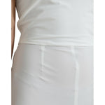 Dolce & Gabbana White Nylon Strapless Bodycon Jumpsuit Dress