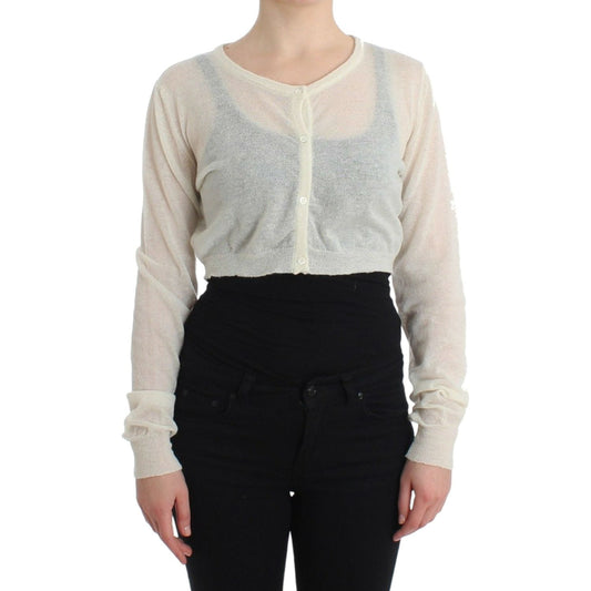 Ermanno Scervino Chic Cropped Alpaca Blend Sweater Ermanno Scervino