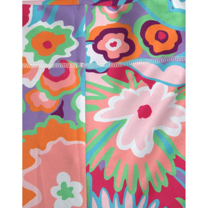Dolce & Gabbana Multicolor Floral High Waist Leggings Pants