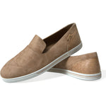 Dolce & Gabbana Beige Suede Caiman Men Loafers Slippers Shoes