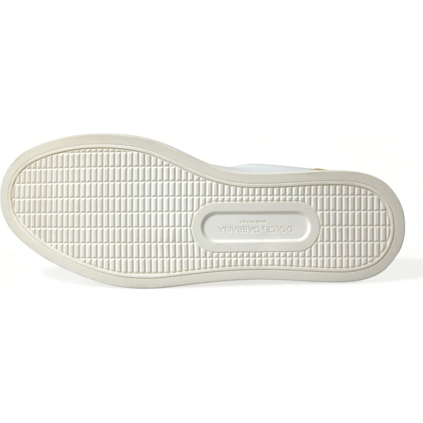 Dolce & Gabbana White Leather LOVE Milano Men Sneakers Shoes