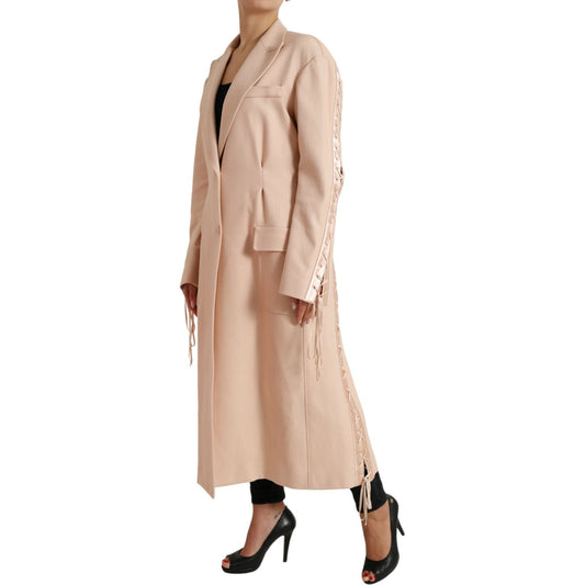 Dolce & Gabbana Elegant Beige Single-Breasted Trench Coat Dolce & Gabbana