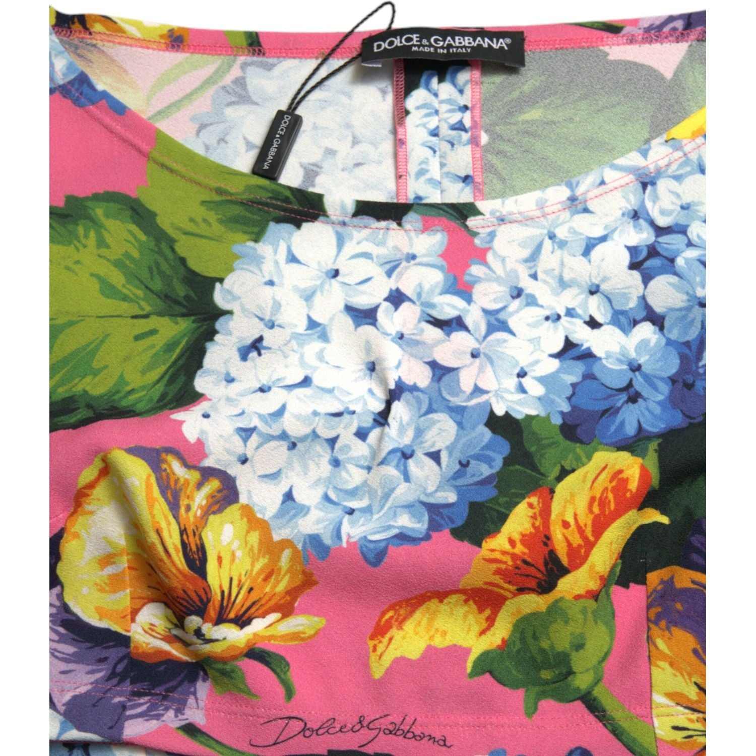 花卉优雅短款衬衫