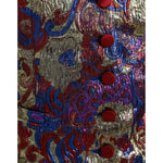 Dolce & Gabbana Multicolor Jacquard Button Waistcoat Vest Top