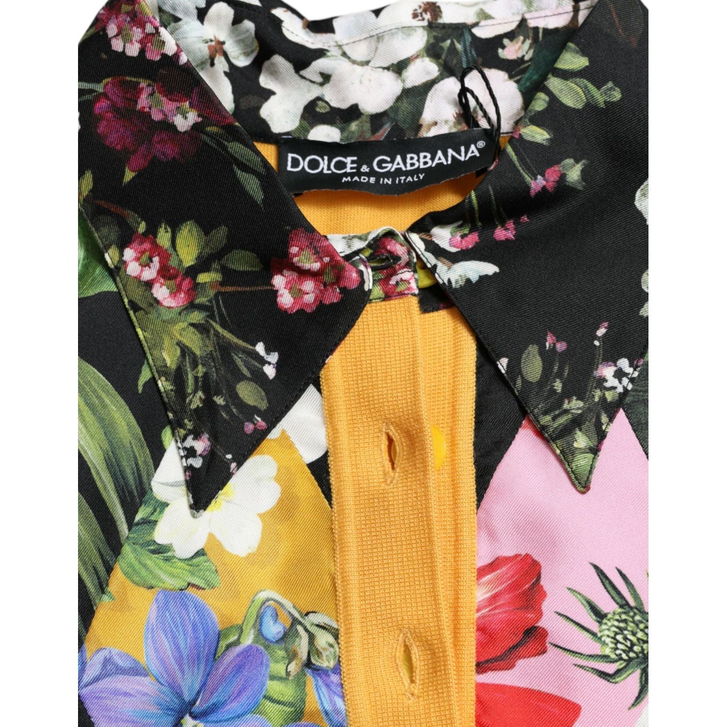 优雅拼布亨利丝混纺毛衣