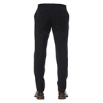 Trussardi Black Virgin Wool Men Trouser TR-24080-IT44 | XS