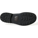 Dolce & Gabbana Black Stable Fur Derby SAN PIETRO Dress Shoes