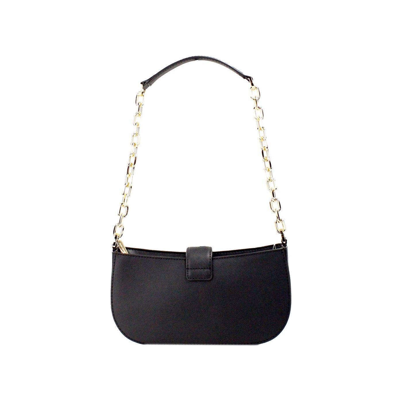 Carmen 小号黑色连毛小牛皮斜挎包