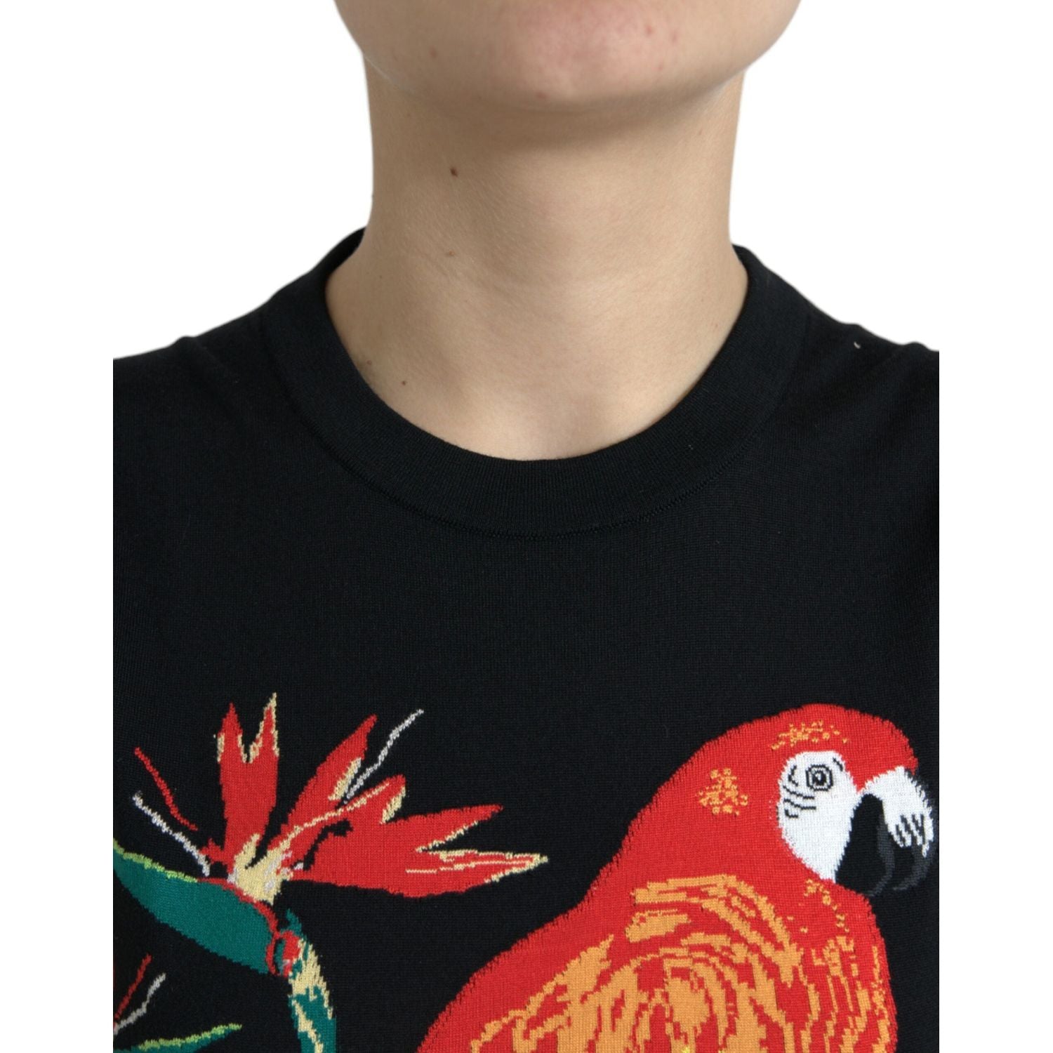 优雅丛林印花圆领背心