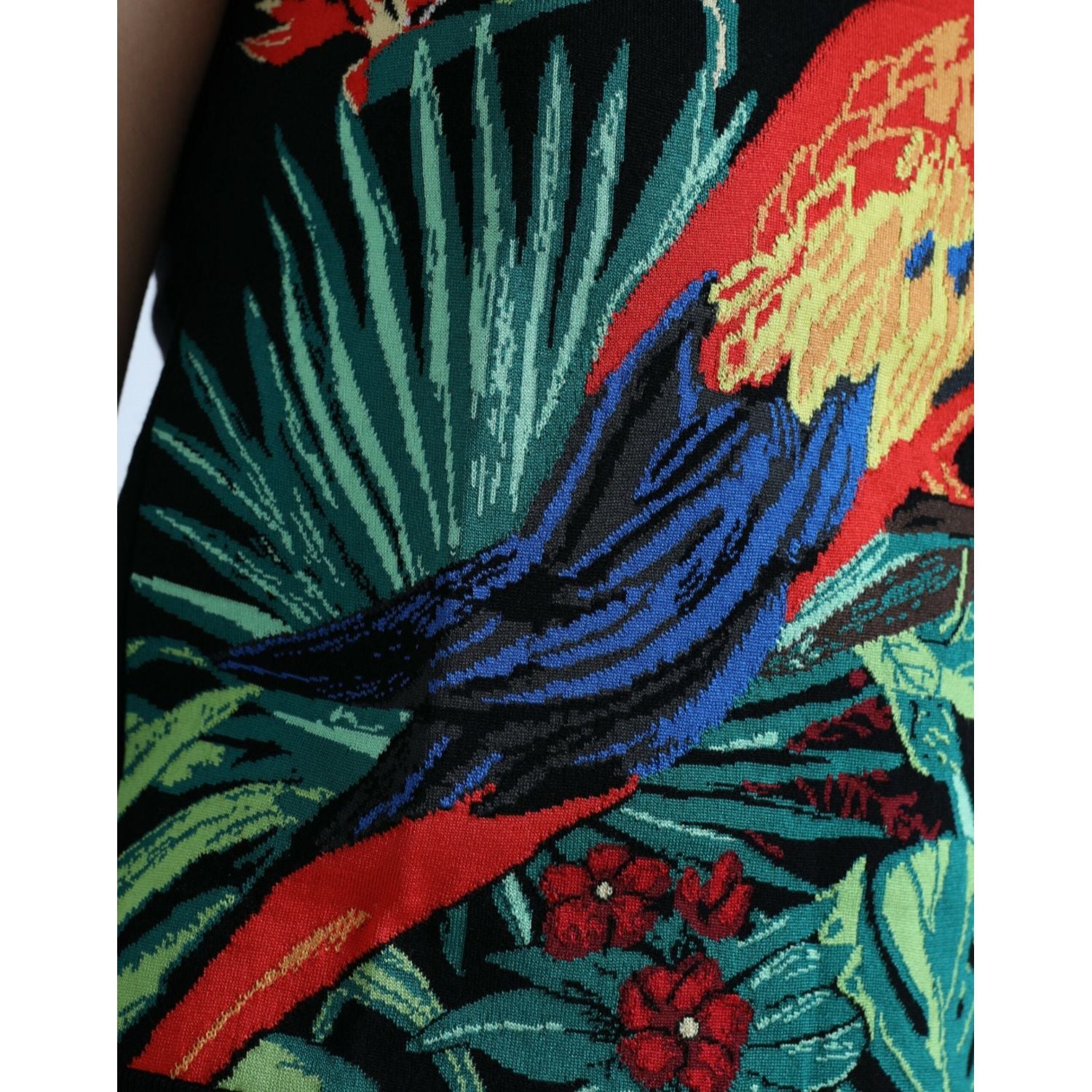 优雅丛林印花圆领背心