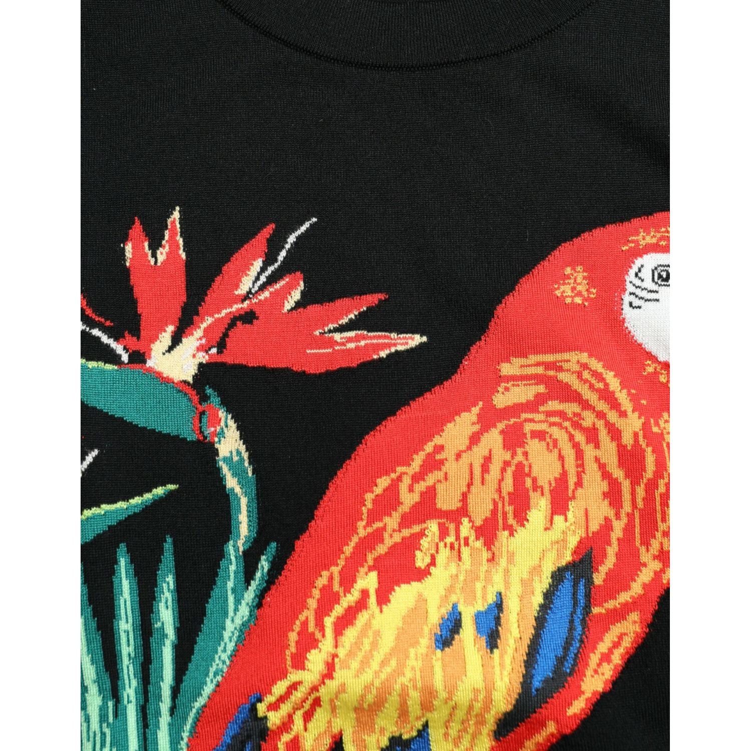 优雅丛林印花圆领背心