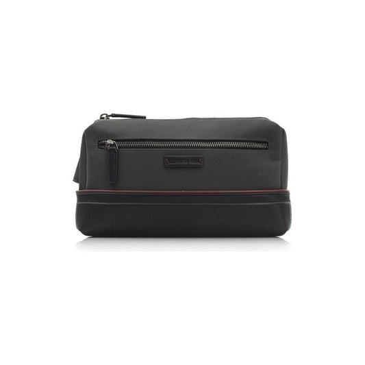 Cerruti 1881 Gray Nylon Men Clutch Cerruti 1881