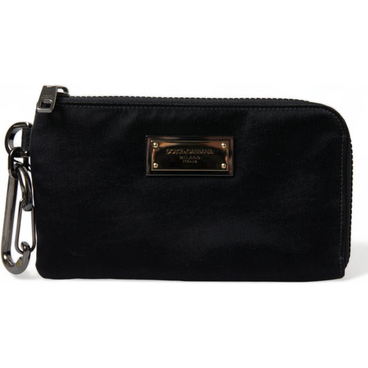 Dolce & Gabbana Chic Nylon-Leather Designer Pouch Dolce & Gabbana