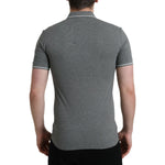 Dolce & Gabbana Gray Collared Short Sleeve Crown T-shirt