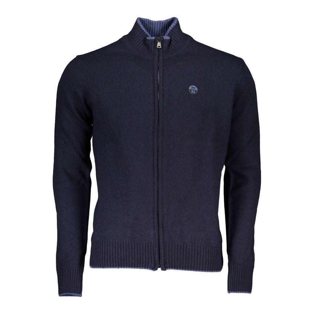 North Sails Blue Polyamide Men Cardigan North Sails