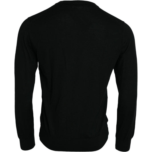 Dolce & Gabbana Elegant Black Cashmere Pullover Sweater Dolce & Gabbana