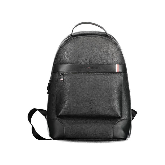 Tommy Hilfiger Chic Black Daily Backpack with Laptop Compartment Tommy Hilfiger