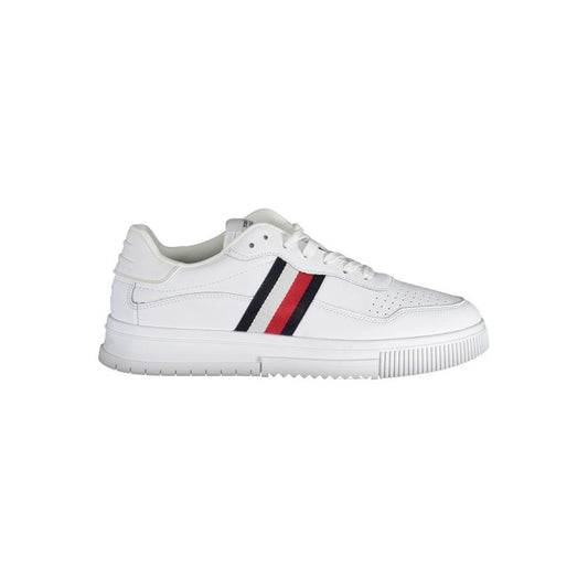 Tommy Hilfiger Classic White Sneakers with Embroidery Detail Tommy Hilfiger