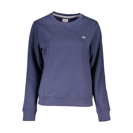 Tommy Hilfiger Chic Crew Neck Fleece Sweatshirt in Blue Tommy Hilfiger