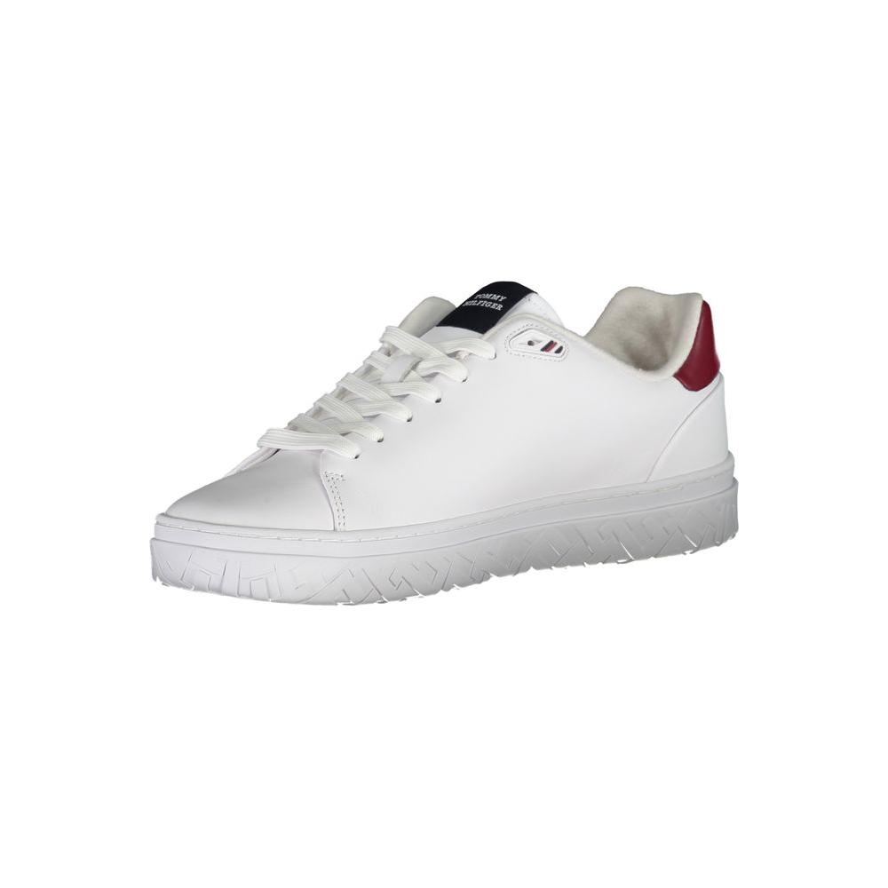 Tommy Hilfiger Classic White Sneakers with Contrast Detailing Tommy Hilfiger