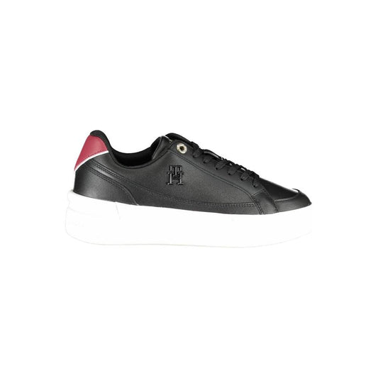 Tommy Hilfiger Sleek Lace-Up Sneakers with Contrast Accents Tommy Hilfiger