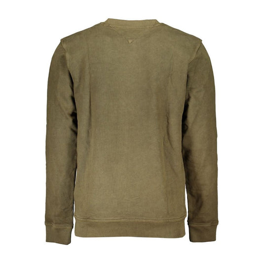 Tommy Hilfiger Embroidered Green Crew Neck Sweatshirt Tommy Hilfiger