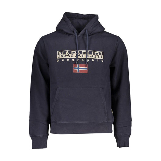 Napapijri Elevated Casual Blue Hooded Sweatshirt Napapijri