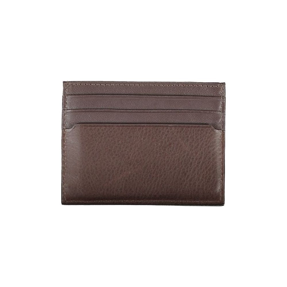 Tommy Hilfiger Elegant Leather Card Holder in Brown Tommy Hilfiger