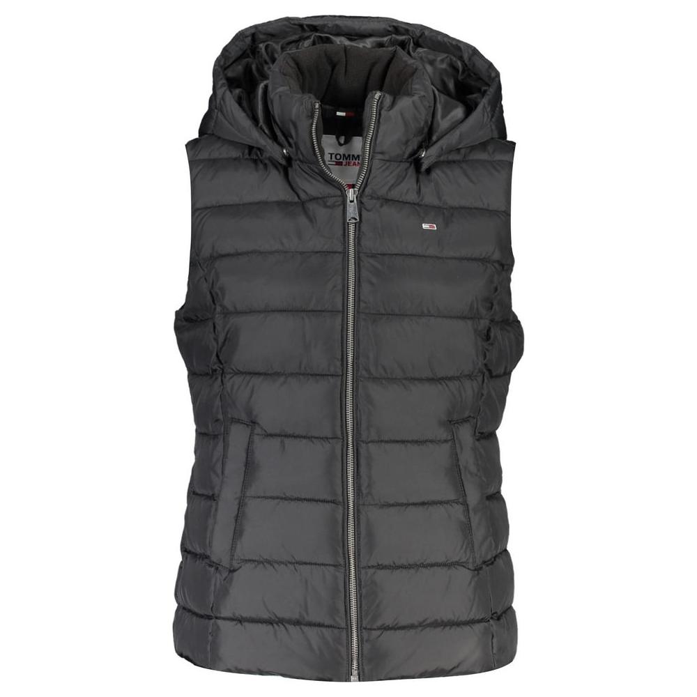 Tommy Hilfiger Elevated Sleeveless Hooded Jacket in Black Tommy Hilfiger