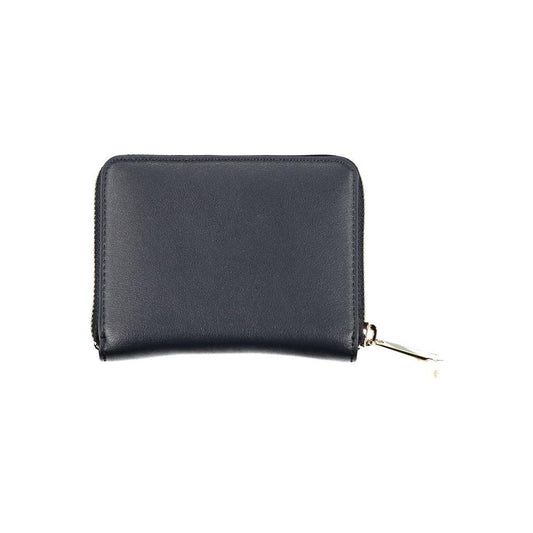 Tommy Hilfiger Elegant Blue Zip Wallet with Multiple Compartments Tommy Hilfiger