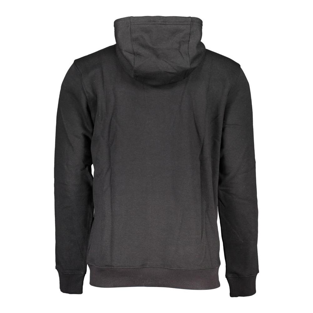 Tommy Hilfiger Sleek Hooded Fleece Sweatshirt in Black Tommy Hilfiger