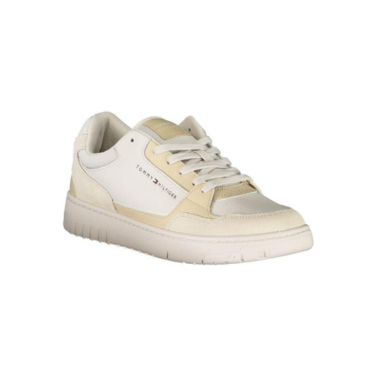 Tommy Hilfiger Beige Contrast Lace-Up Sports Sneakers Tommy Hilfiger