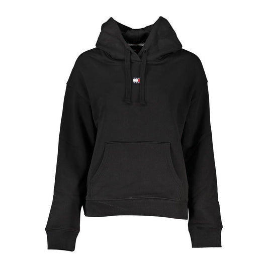 Tommy Hilfiger Sleek Black Hooded Sweatshirt Tommy Hilfiger