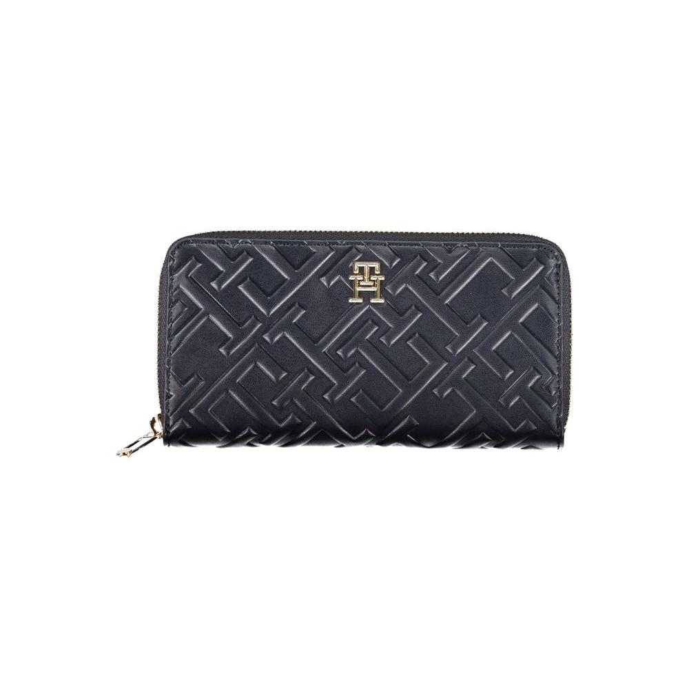 Tommy Hilfiger Elegant Blue Tri-Compartment Wallet Tommy Hilfiger