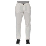Trussardi Jeans White Cotton Men Jeans