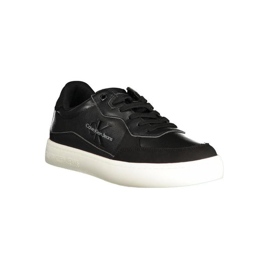 Calvin Klein Sleek Black Sports Sneakers with Contrast Details Calvin Klein