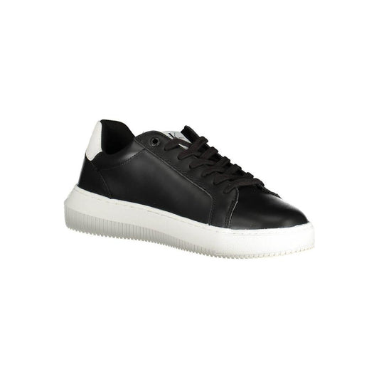 Calvin Klein Sleek Black Lace-Up Sports Sneakers Calvin Klein