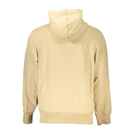 Calvin Klein Elegant Beige Zip Hooded Sweatshirt Calvin Klein