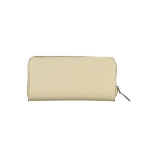 Calvin Klein Elegant Beige Zip Wallet with RFID Blocking Calvin Klein