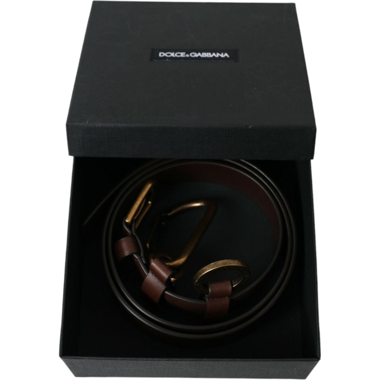 优雅小牛皮腰带，配金属扣