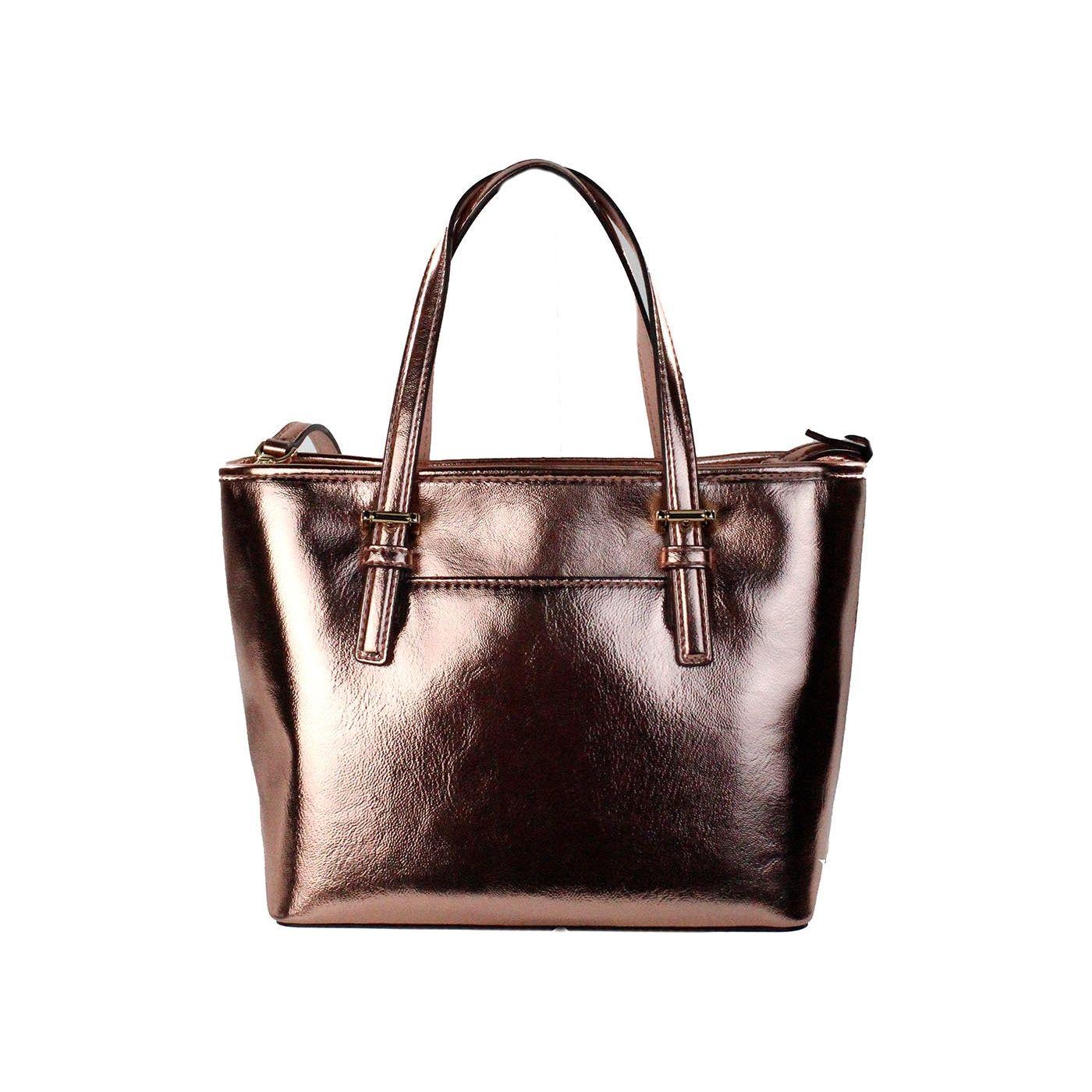 Jet Set Primrose Metallic XS 手提包顶部拉链托特包钱包